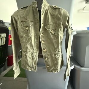 Jordache Olive Green Military Jacket
